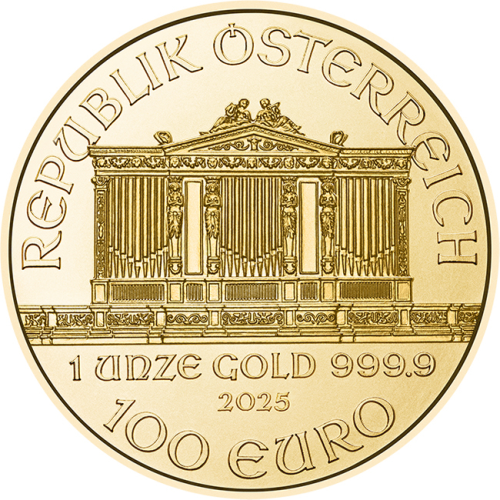 1 oz Austria Philharmoniker kuldmünt (2025)