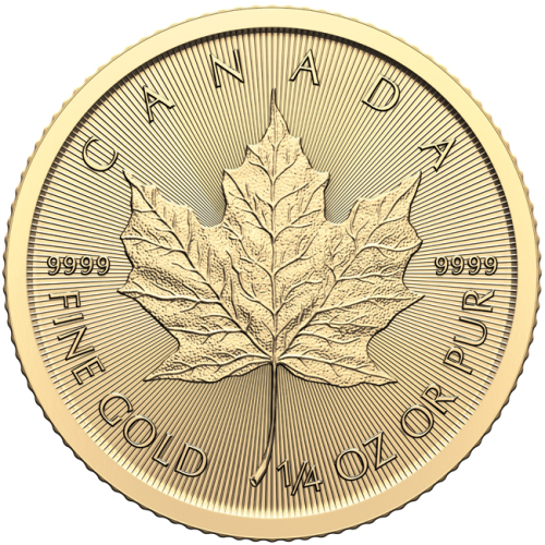 1/4 oz Kanada Maple Leafi kuldmünt (2024)