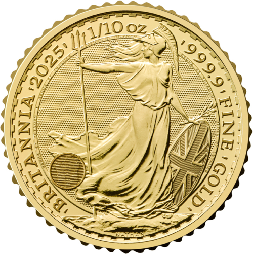 1/10 oz Suurbritannia Britannia kuldmünt (2025)