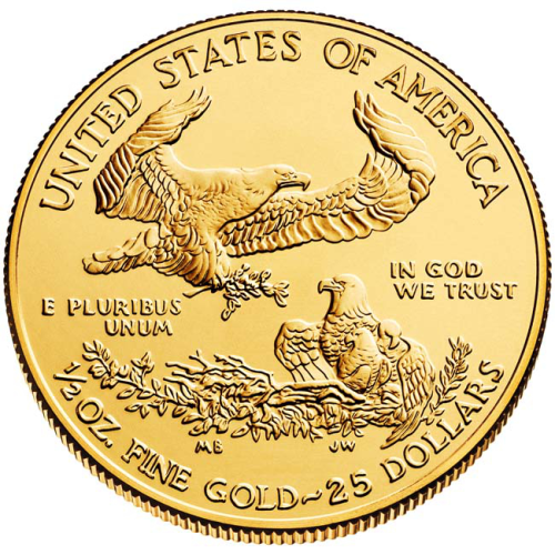 1/2 oz Ameerika Eagle kuldmünt (eelnevad aastad)